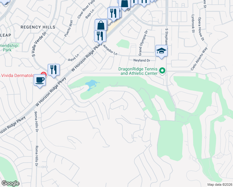 map of restaurants, bars, coffee shops, grocery stores, and more near 1499 Macdonald Ranch Drive in Henderson