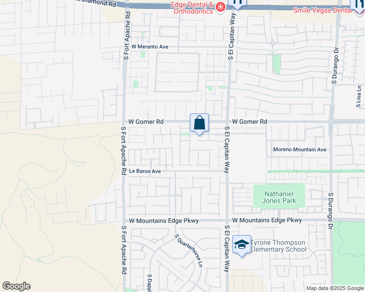 map of restaurants, bars, coffee shops, grocery stores, and more near 9802 White Lilac Street in Las Vegas