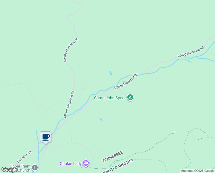 map of restaurants, bars, coffee shops, grocery stores, and more near 2035 Viking Mountain Road in Greeneville
