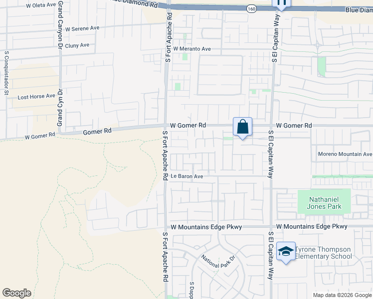 map of restaurants, bars, coffee shops, grocery stores, and more near 9798 Southerton Street in Las Vegas