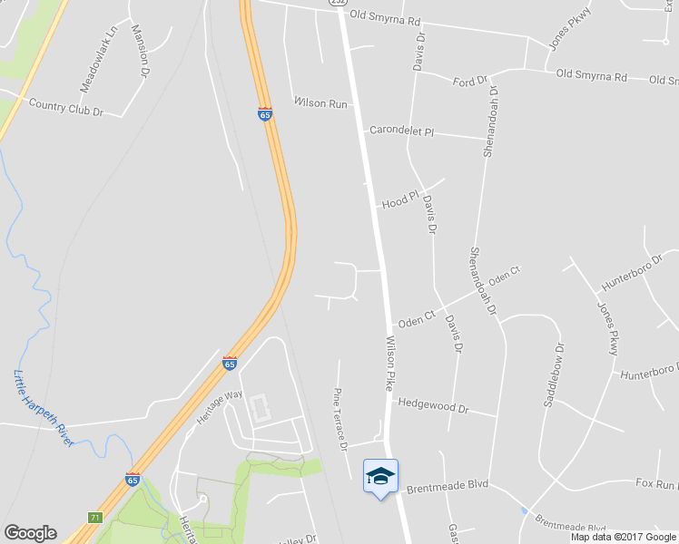 map of restaurants, bars, coffee shops, grocery stores, and more near 743 Rolling Fork Drive in Brentwood