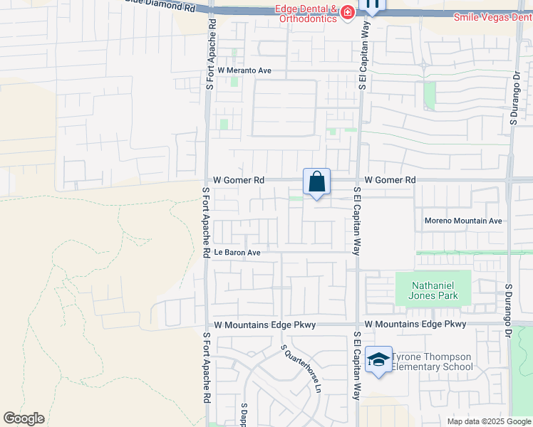 map of restaurants, bars, coffee shops, grocery stores, and more near 9798 Pan Falls Street in Las Vegas