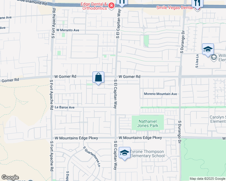 map of restaurants, bars, coffee shops, grocery stores, and more near 9003 Greek Palace Avenue in Las Vegas