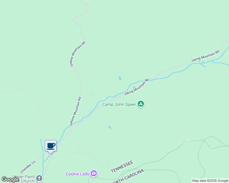 map of restaurants, bars, coffee shops, grocery stores, and more near 2035 Viking Mountain Road in Greeneville