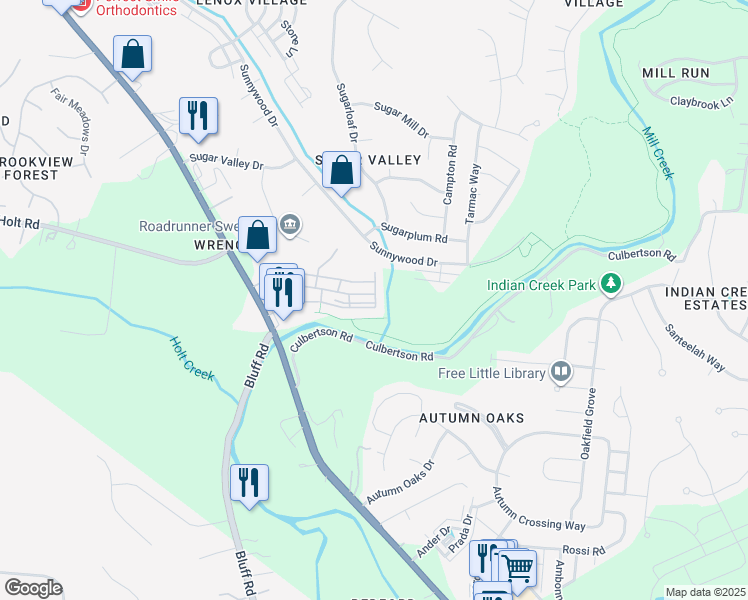 map of restaurants, bars, coffee shops, grocery stores, and more near 6043 Nolensville Pike in Nashville
