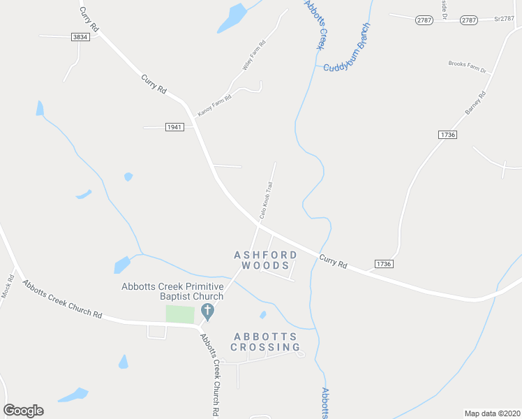 map of restaurants, bars, coffee shops, grocery stores, and more near 1348 Curry Road in Kernersville