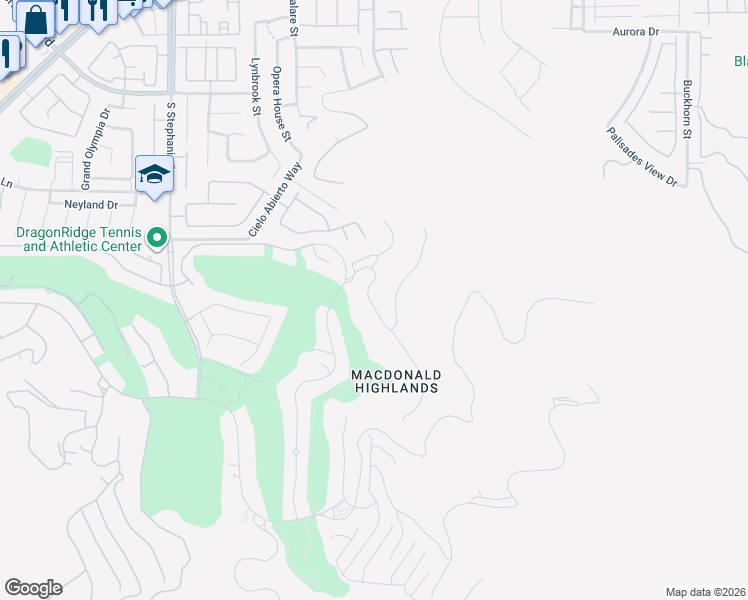 map of restaurants, bars, coffee shops, grocery stores, and more near 442 Serenity Point Drive in Henderson