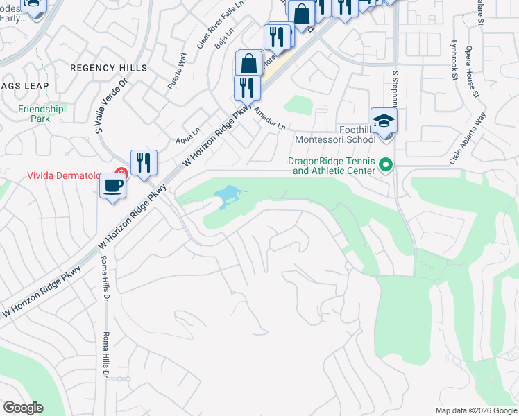 map of restaurants, bars, coffee shops, grocery stores, and more near 1512 Macdonald Ranch Drive in Henderson