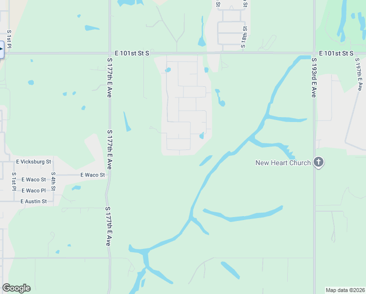 map of restaurants, bars, coffee shops, grocery stores, and more near 1419 East Utica Place in Broken Arrow
