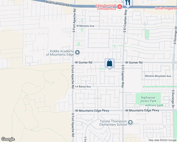 map of restaurants, bars, coffee shops, grocery stores, and more near 9768 Plane Tree Court in Las Vegas