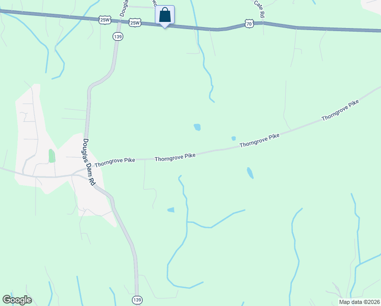 map of restaurants, bars, coffee shops, grocery stores, and more near 447 Thorngrove Pike in Kodak