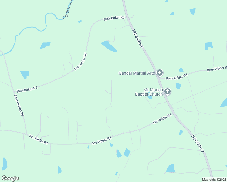 map of restaurants, bars, coffee shops, grocery stores, and more near 215 Water Oak Way in Louisburg