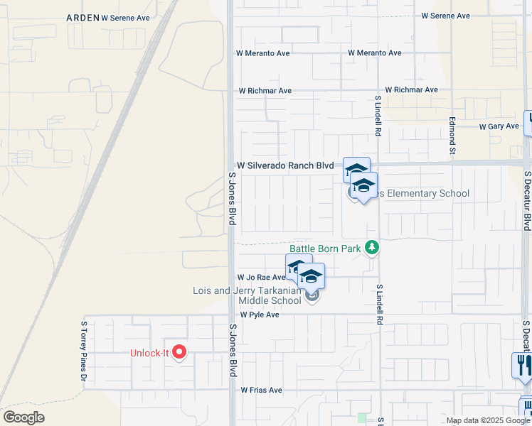 map of restaurants, bars, coffee shops, grocery stores, and more near 9839 Peaceful Bend Court in Las Vegas