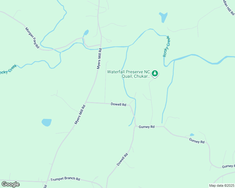 map of restaurants, bars, coffee shops, grocery stores, and more near 304 Dowell Road in Olin