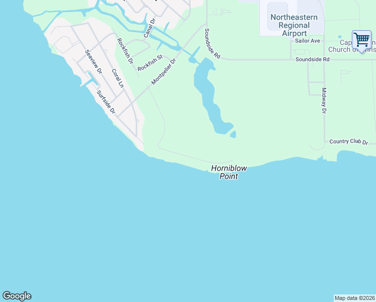 map of restaurants, bars, coffee shops, grocery stores, and more near 116-118 Horniblow Point Road in Edenton