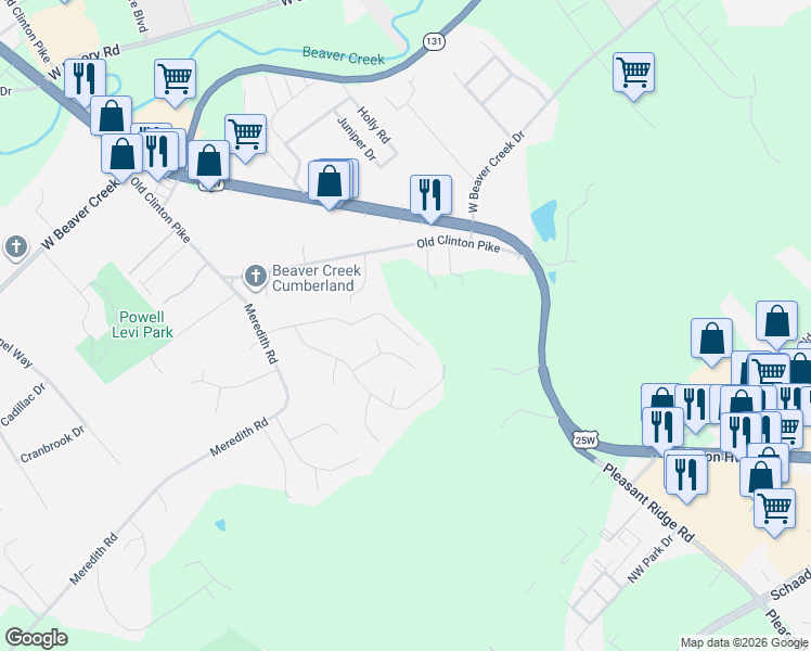 map of restaurants, bars, coffee shops, grocery stores, and more near 3500 Greywolfe Drive in Knoxville