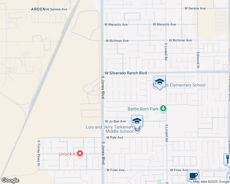 map of restaurants, bars, coffee shops, grocery stores, and more near 9830 Wild Coyote Ct in Las Vegas