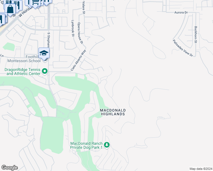 map of restaurants, bars, coffee shops, grocery stores, and more near 430 Serenity Point Drive in Henderson