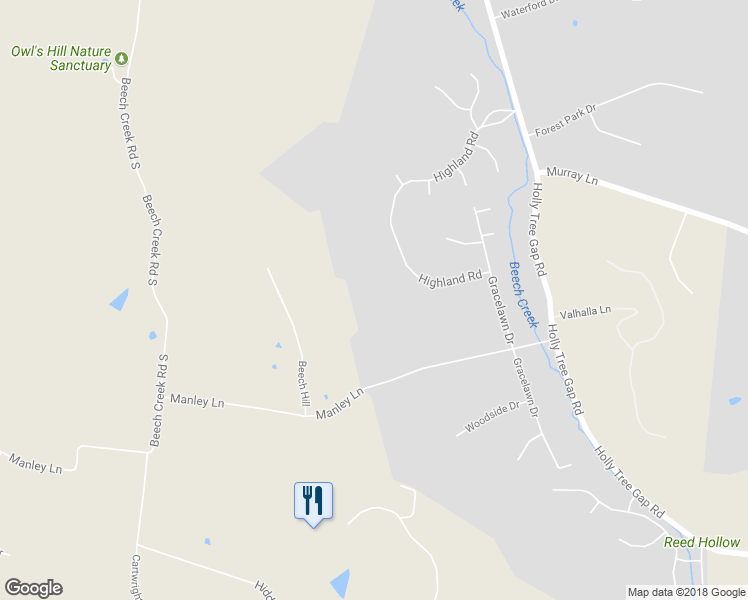 map of restaurants, bars, coffee shops, grocery stores, and more near 1007 Highland Road in Brentwood