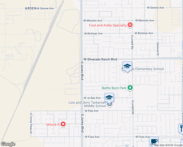 map of restaurants, bars, coffee shops, grocery stores, and more near 9780 Arcadian Estate Court in Las Vegas
