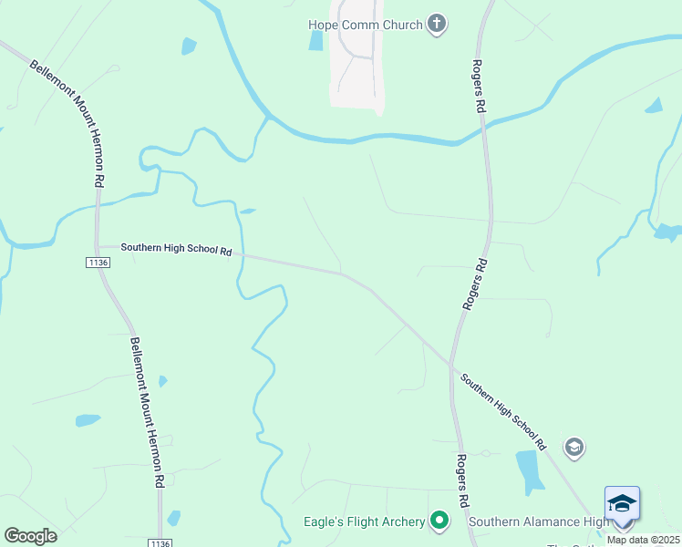 map of restaurants, bars, coffee shops, grocery stores, and more near 2900 Milton Holt Lane in Burlington