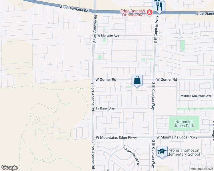 map of restaurants, bars, coffee shops, grocery stores, and more near 9704 Wickstead Street in Las Vegas