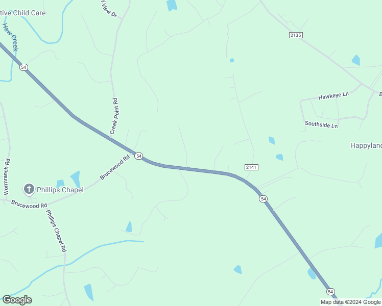 map of restaurants, bars, coffee shops, grocery stores, and more near 4021 Mackenzie Drive in Haw River