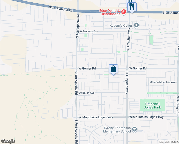 map of restaurants, bars, coffee shops, grocery stores, and more near in Las Vegas