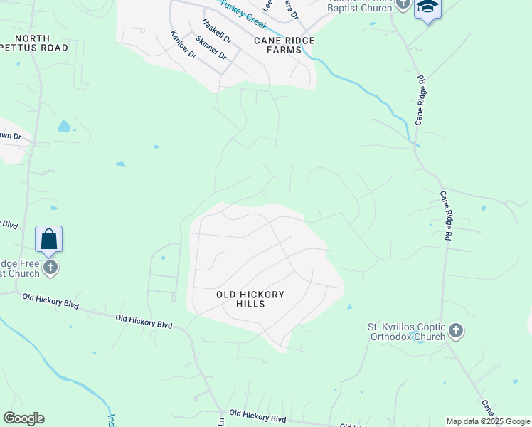 map of restaurants, bars, coffee shops, grocery stores, and more near 8633 Lawson Drive in Nashville