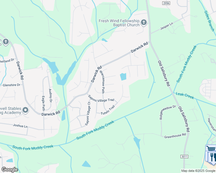 map of restaurants, bars, coffee shops, grocery stores, and more near 4820 Manteo Lane in Winston-Salem