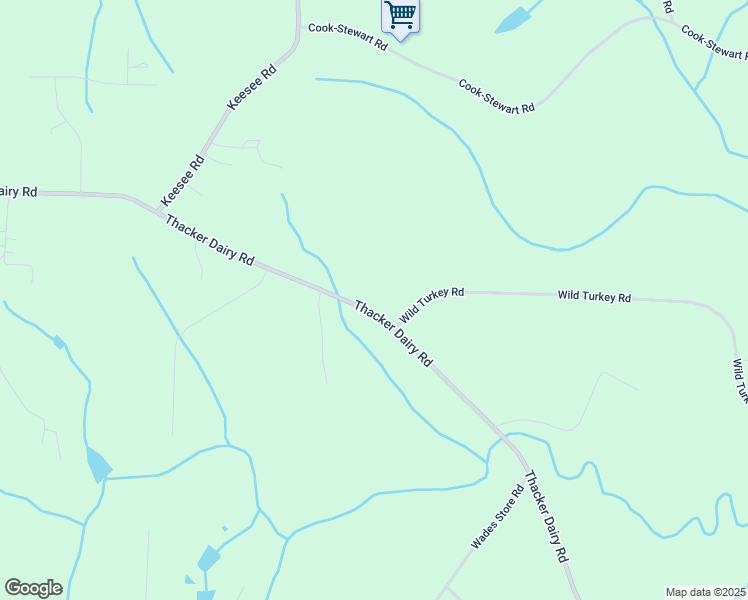 map of restaurants, bars, coffee shops, grocery stores, and more near 5859 Thacker Dairy Road in Whitsett