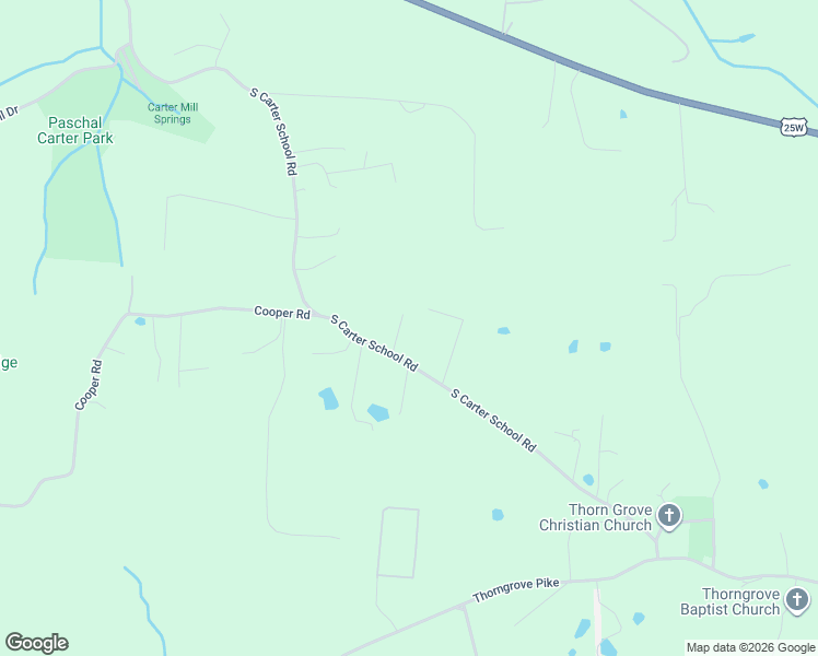 map of restaurants, bars, coffee shops, grocery stores, and more near 526 South Carter School Road in Strawberry Plains