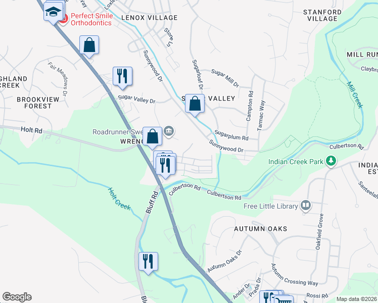 map of restaurants, bars, coffee shops, grocery stores, and more near 8605 Peckham Lane in Nashville