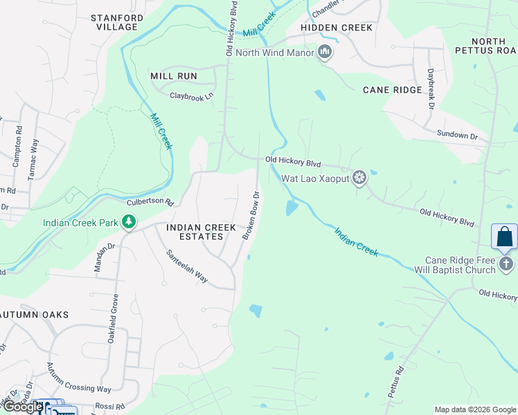 map of restaurants, bars, coffee shops, grocery stores, and more near 6549 Broken Bow Drive in Nashville