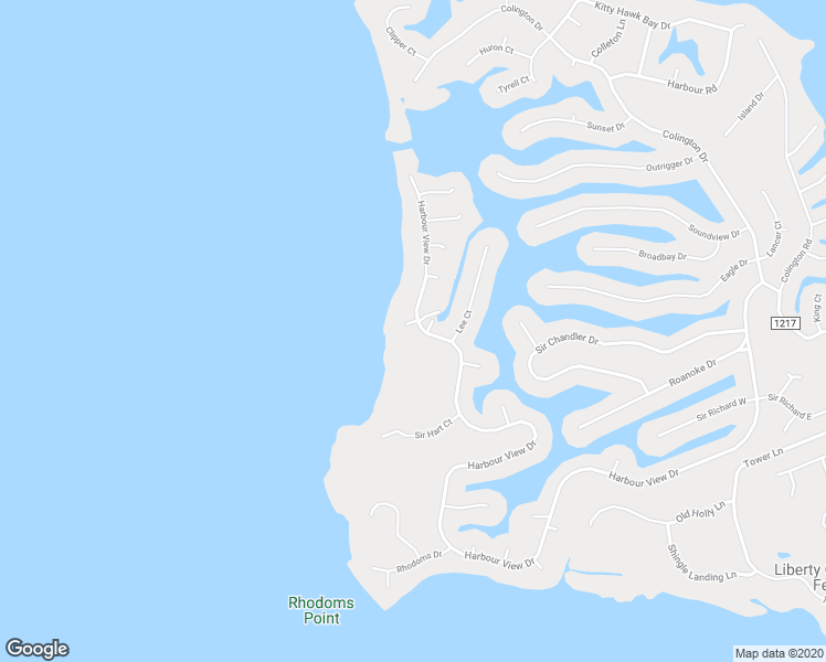map of restaurants, bars, coffee shops, grocery stores, and more near 1519 Harbour View Drive in Kill Devil Hills