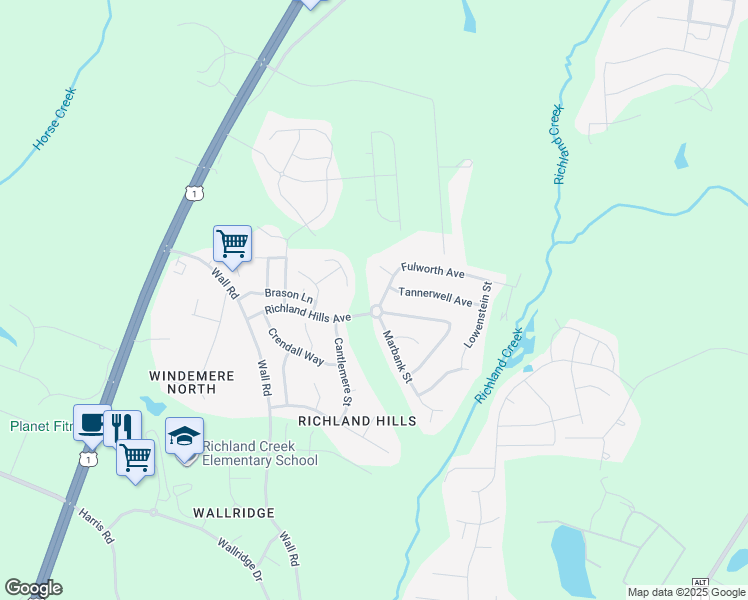 map of restaurants, bars, coffee shops, grocery stores, and more near 948 Fulworth Avenue in Wake Forest