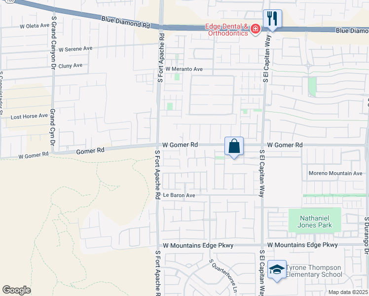 map of restaurants, bars, coffee shops, grocery stores, and more near 9713 Rocket Grove Court in Las Vegas