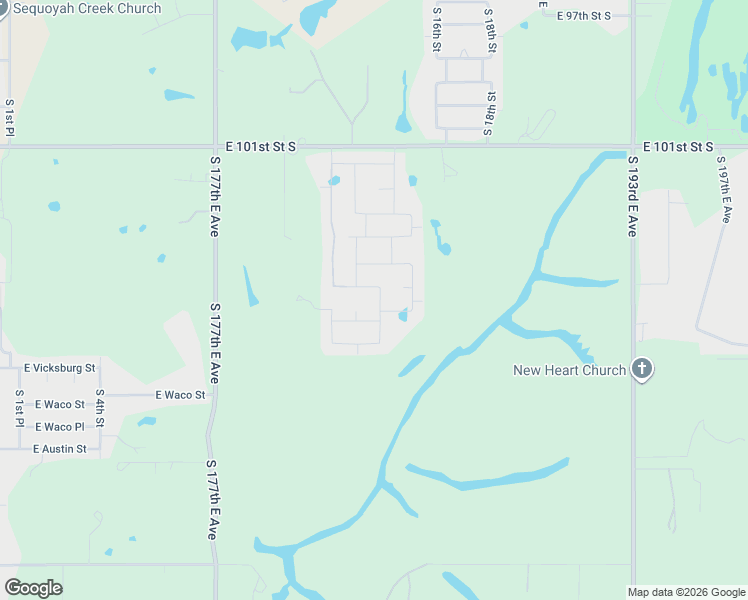 map of restaurants, bars, coffee shops, grocery stores, and more near 4002 South 13th Court in Broken Arrow