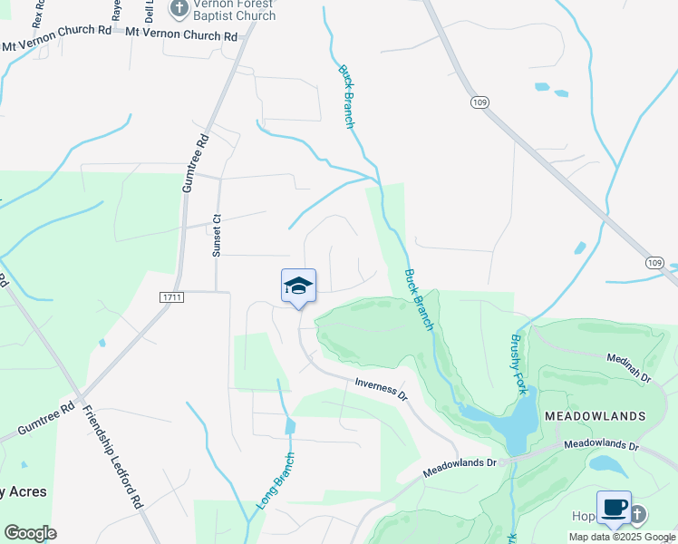 map of restaurants, bars, coffee shops, grocery stores, and more near 146 Winged Foot Court in Winston-Salem