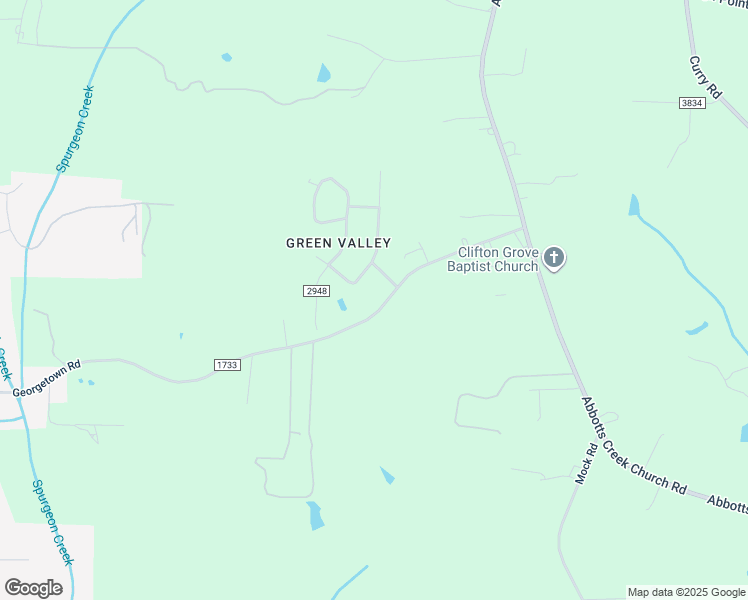 map of restaurants, bars, coffee shops, grocery stores, and more near Georgetown Road in Kernersville