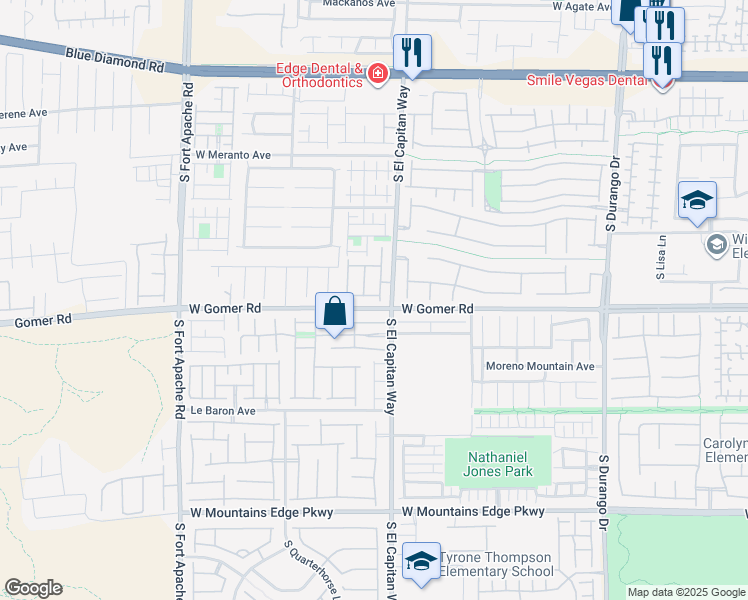 map of restaurants, bars, coffee shops, grocery stores, and more near 9031 Jumping Jacks Avenue in Las Vegas