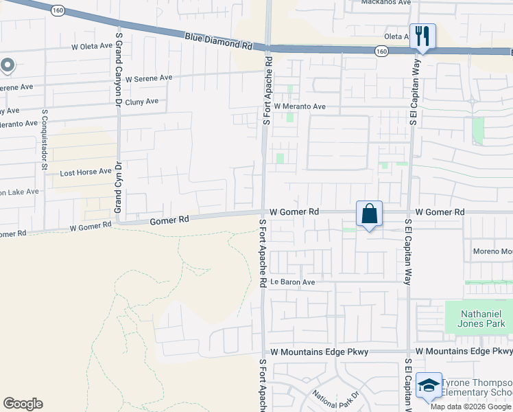 map of restaurants, bars, coffee shops, grocery stores, and more near 9690 Langden Brook Street in Las Vegas