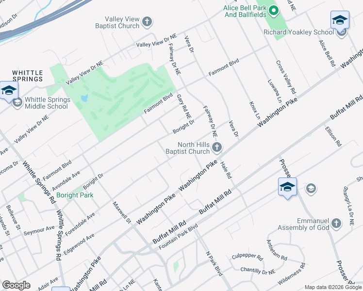 map of restaurants, bars, coffee shops, grocery stores, and more near 3309 Forestdale Avenue in Knoxville