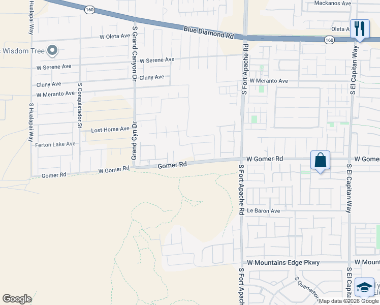 map of restaurants, bars, coffee shops, grocery stores, and more near 9665 Durham Ranch Street in Las Vegas