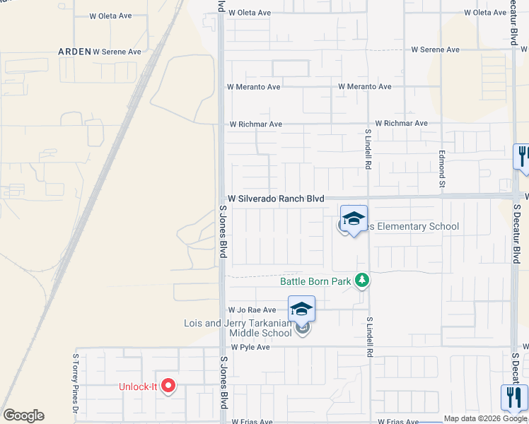 map of restaurants, bars, coffee shops, grocery stores, and more near 9728 Golden Thread Court in Las Vegas