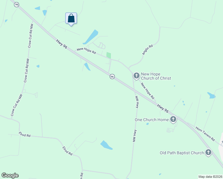 map of restaurants, bars, coffee shops, grocery stores, and more near 1193 Tennessee 96 in Fairview