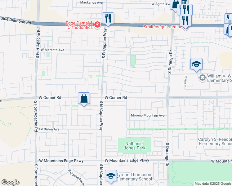 map of restaurants, bars, coffee shops, grocery stores, and more near 8912 Oceanside Slopes Avenue in Las Vegas