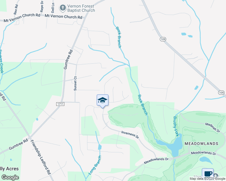 map of restaurants, bars, coffee shops, grocery stores, and more near 110 Winged Foot Court in Winston-Salem