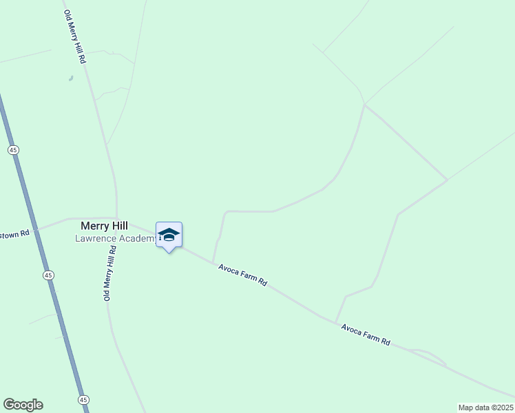 map of restaurants, bars, coffee shops, grocery stores, and more near 221 Avoca Farm Road in Merry Hill
