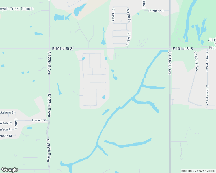 map of restaurants, bars, coffee shops, grocery stores, and more near 3823 South 15th Place in Broken Arrow